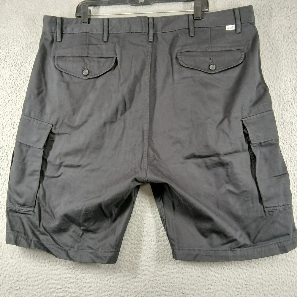 Levi's Big & Tall Cotton Cargo Shorts Black Size 42 100% Cotton EUC‎